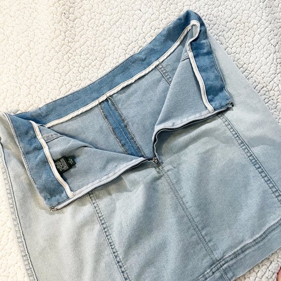 Distressed Denim Jean Skirt - Wild Fable Size 14 - Picture 4 of 4